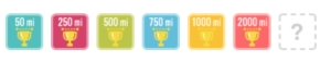 These are the badges I've earned since getting my Fitbit® in Jan, 2013.